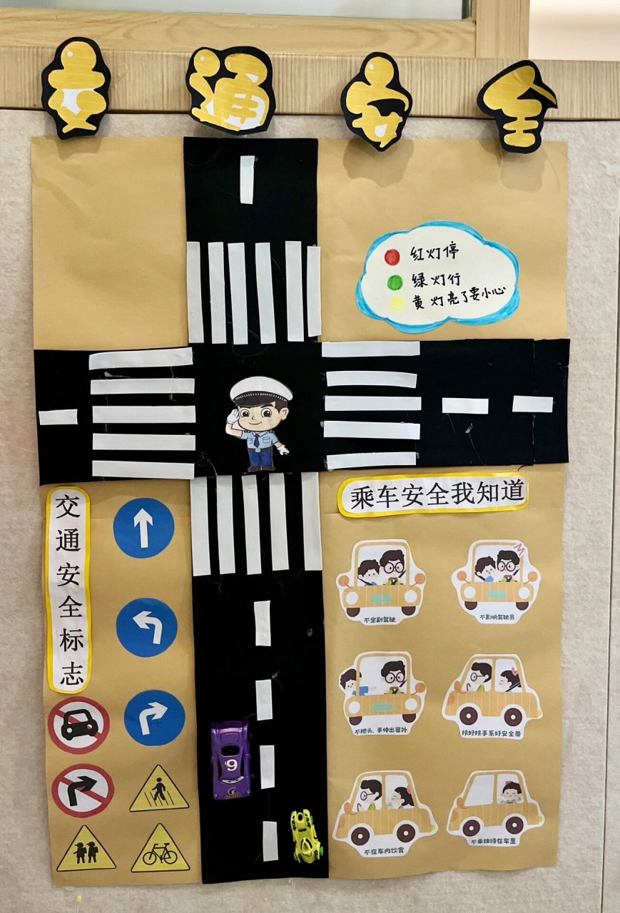 幼儿园主题环创《车子叭叭叭》 小班主题墙-车子叭叭叭