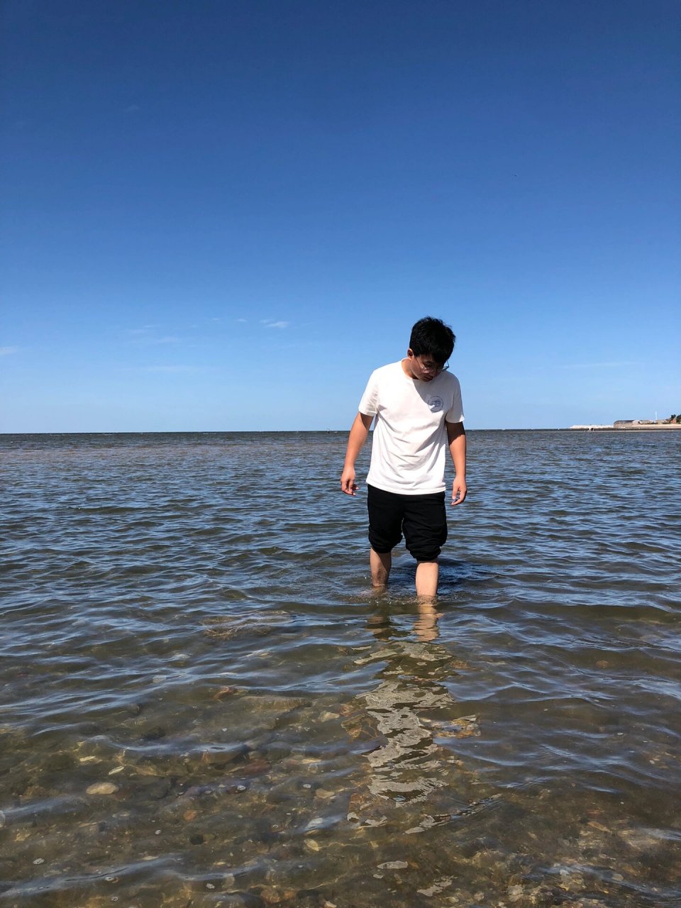 下午到的莱州,办好住宿直接去黄金海岸看海海边风很大有些冷,没有