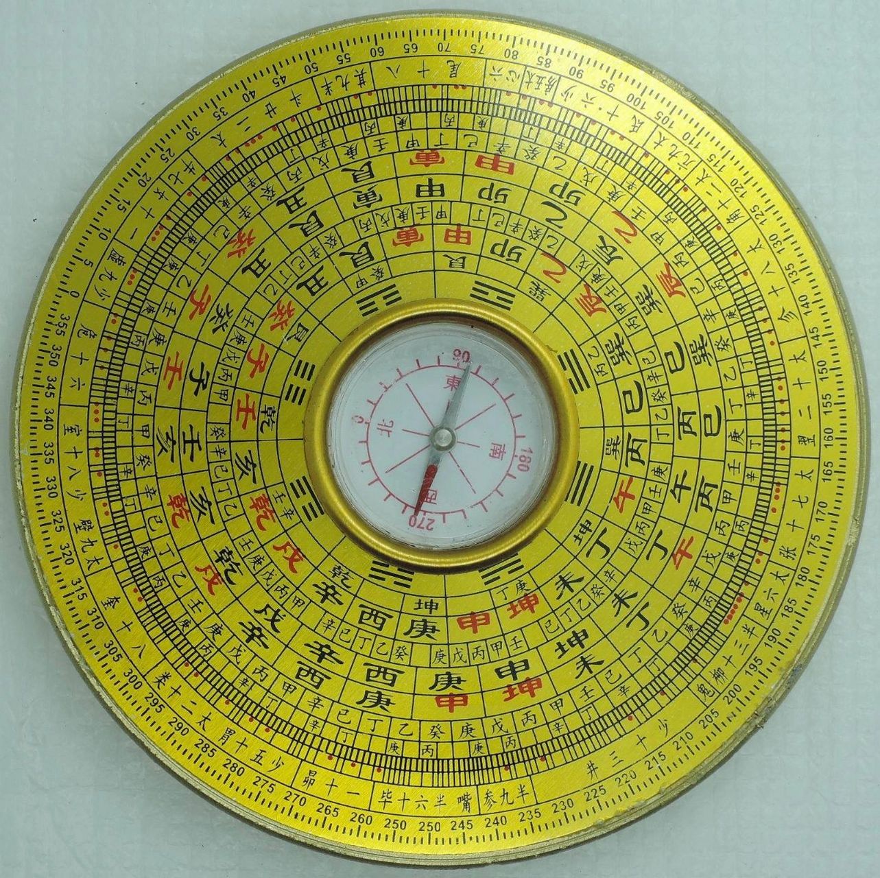 罗经透解 罗盘一般由地盘和天盘组成.