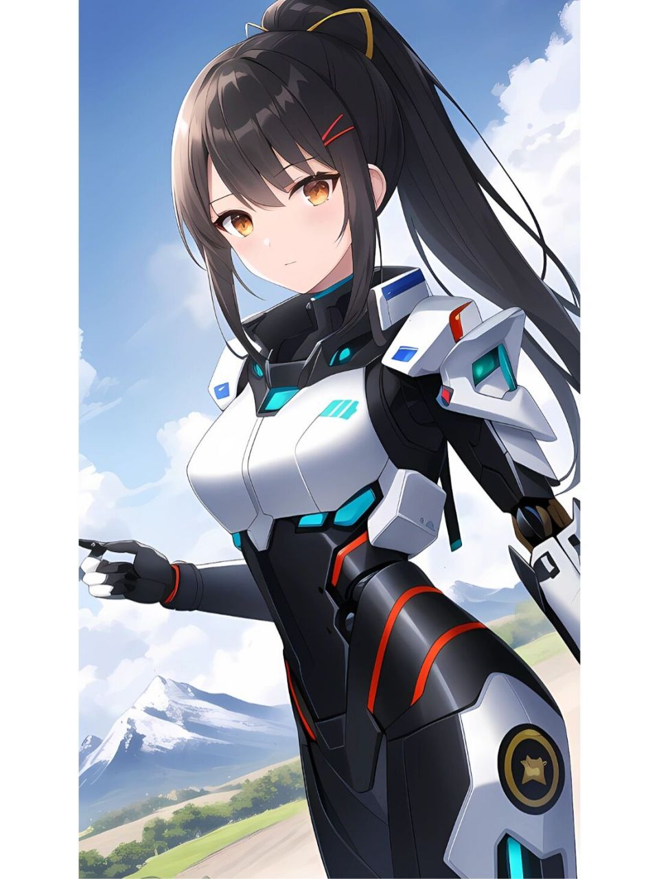 二次元机甲美少女| ai绘画