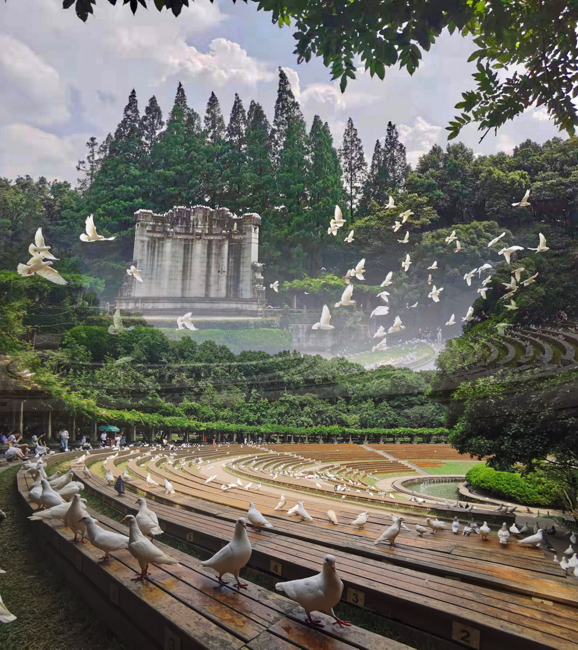 南京中山陵音乐台92 99门票10块/人,微信公众号购买,如图266