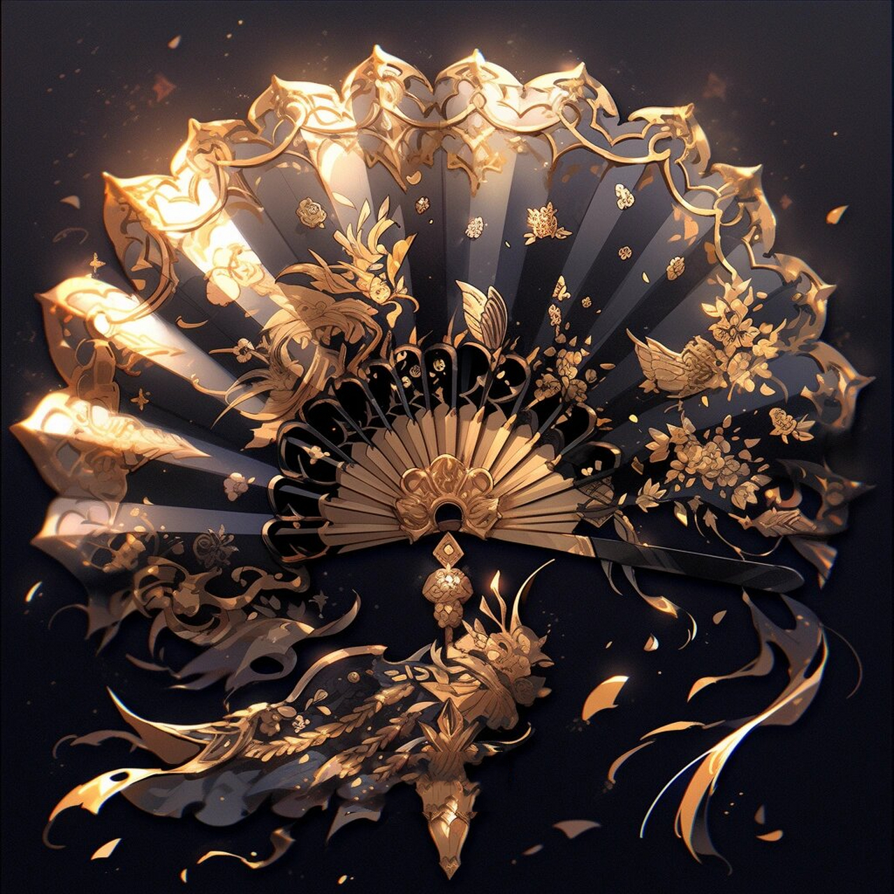 【上古神器】鎏金凤羽扇 在古代修真界中,有一把传说中的宝物,名为"