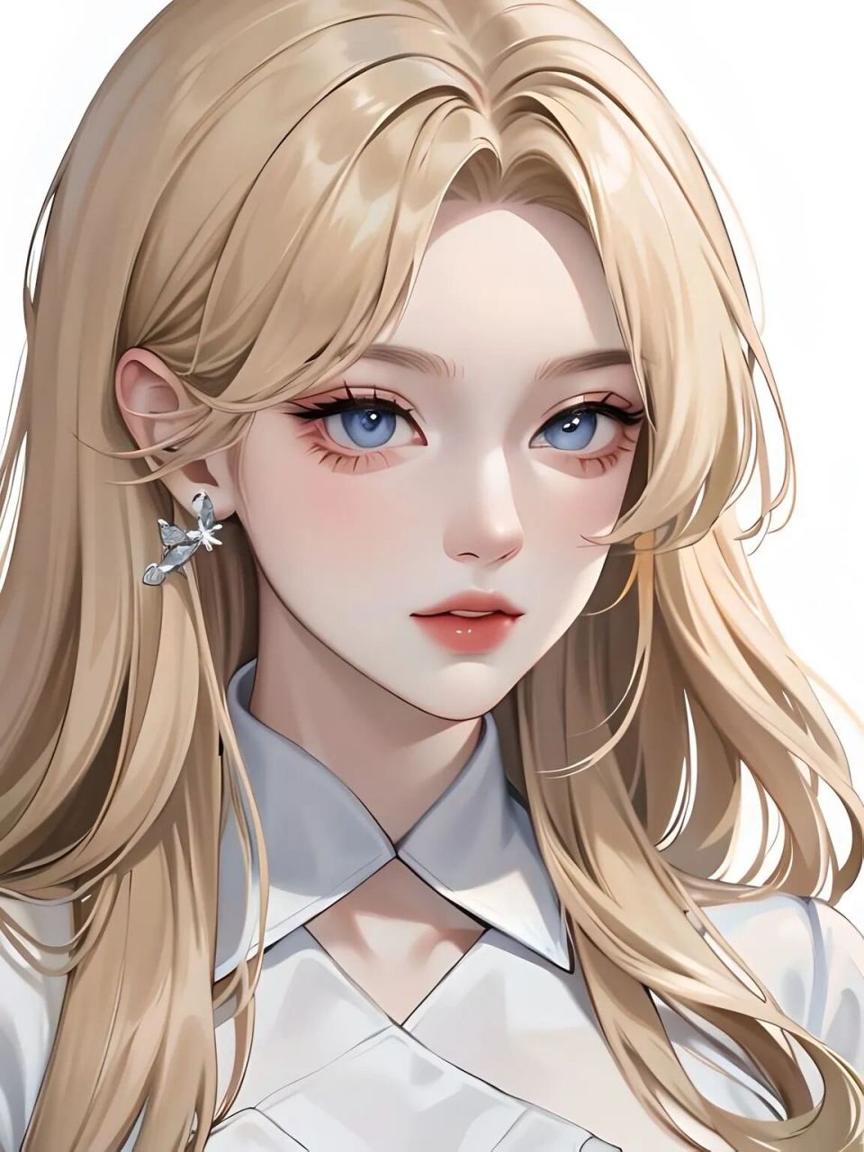 金发蓝眼头像 需要自取