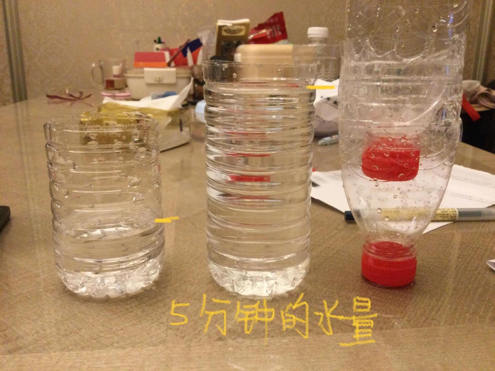 用矿泉水瓶制作水钟图片