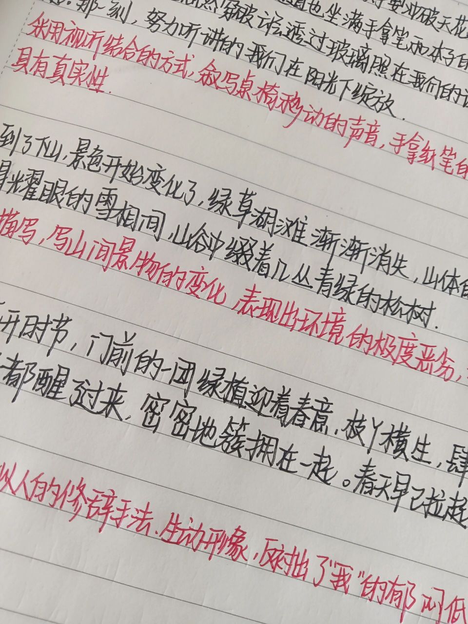 摘抄优美段落加赏析图片