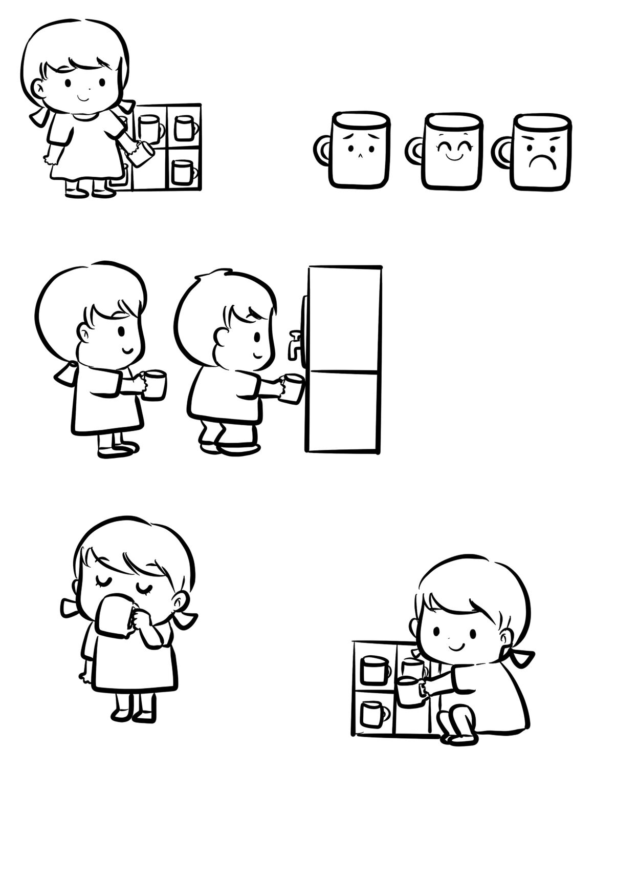 幼儿园卡通⭐环创 我爱喝水💧