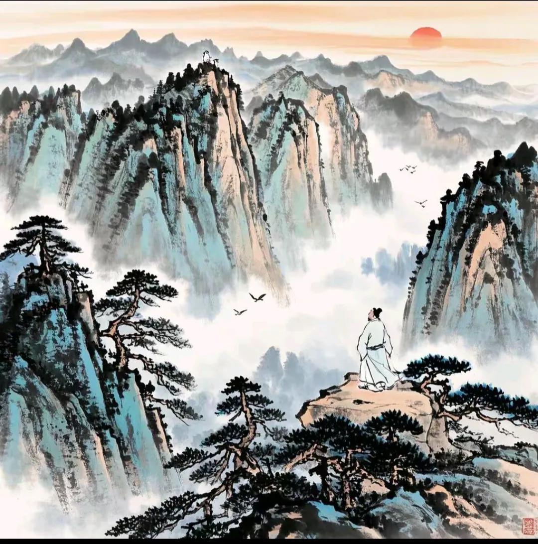 每天学习一点点《望岳》 唐·杜甫 岱宗夫如何?齐鲁青未了