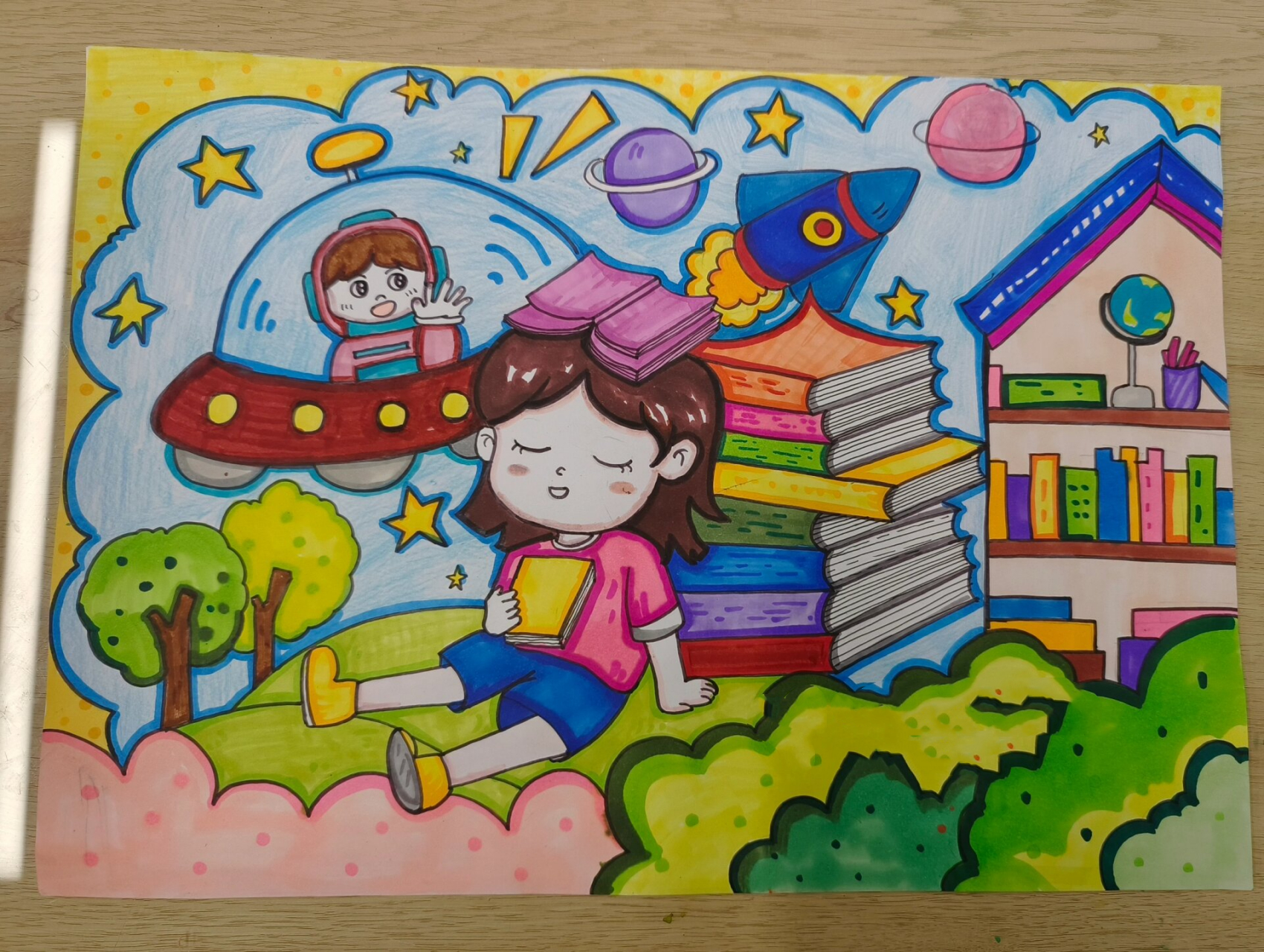 "我的书屋我的梦"主题绘画 已出～需要画的请提前预定～ 本地外地均接