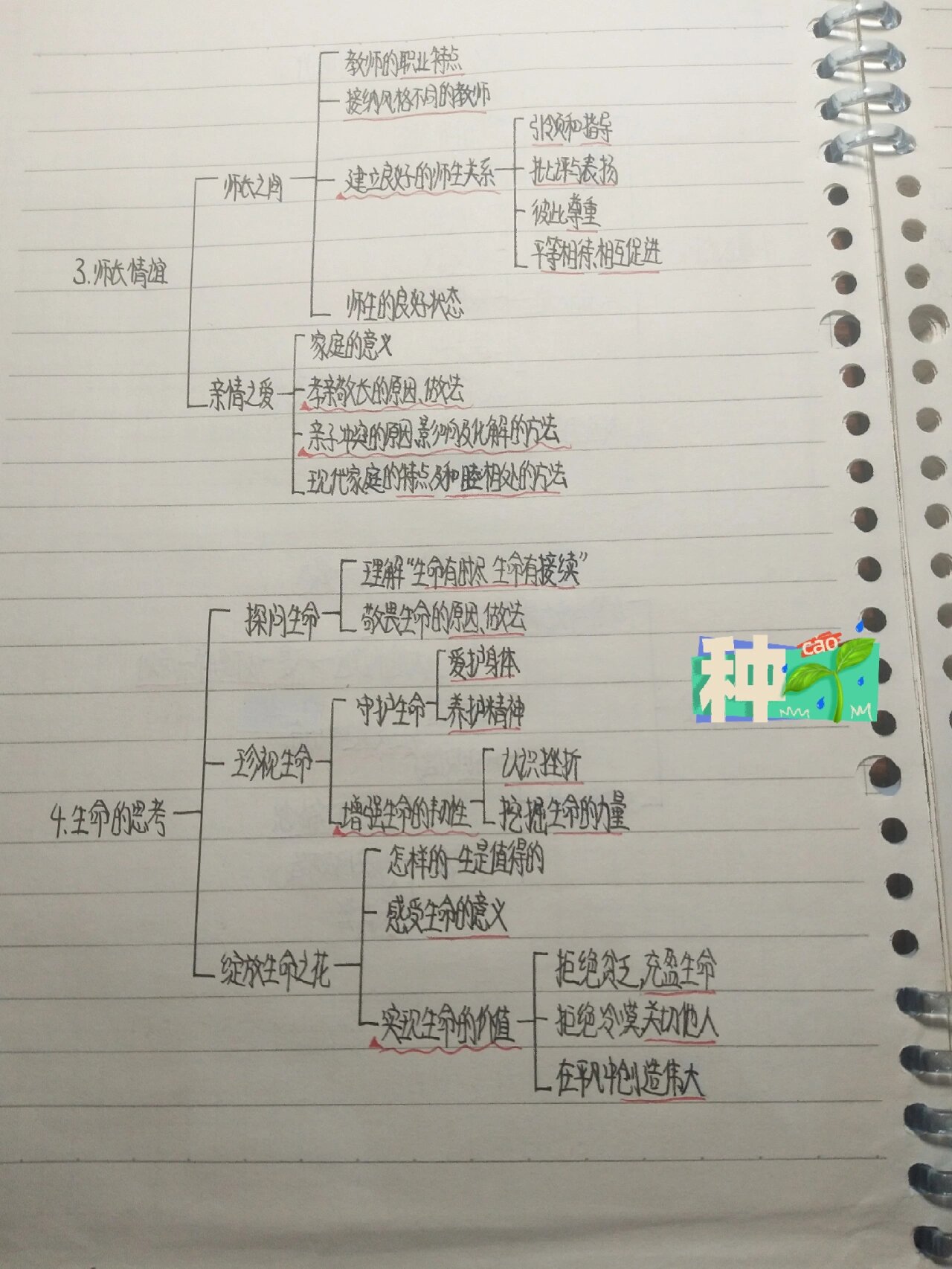 初一七上政治简略思维导图