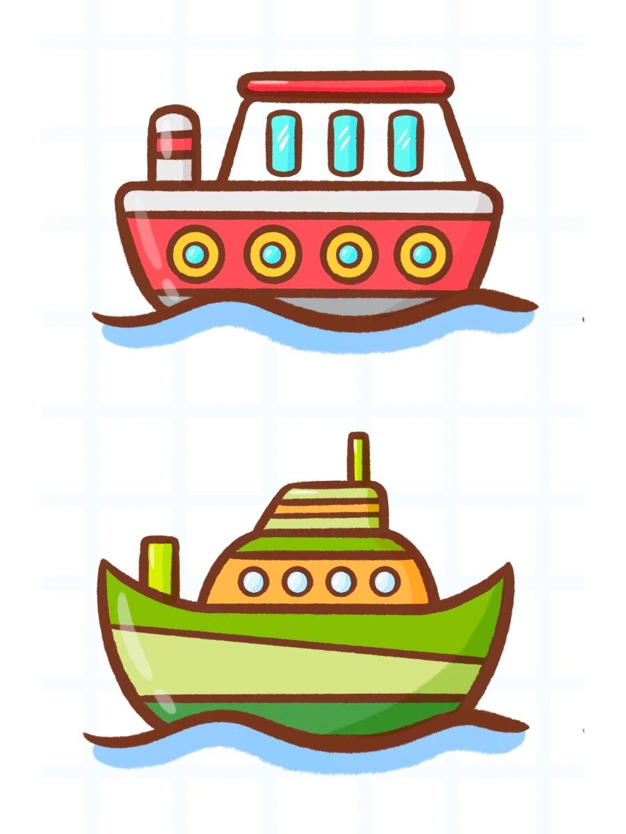 7315控笔练习第73天|可爱小船简笔画