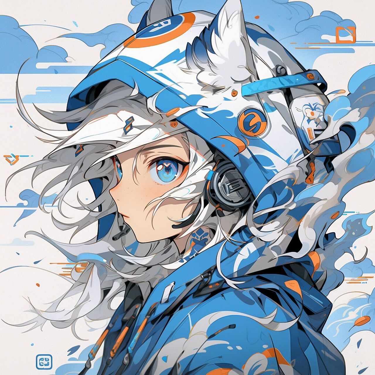 头像| 兜帽 少女 可自用,92商用.