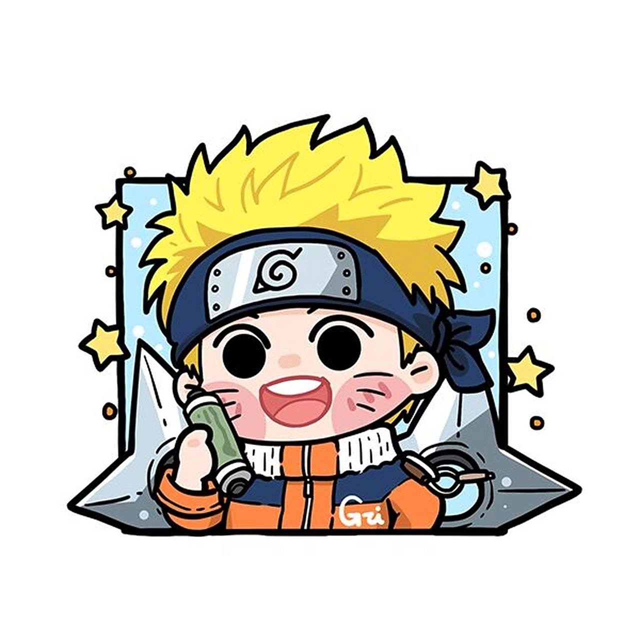 96萌小g爱涂鸦 《火影忍者》无水印 q版头像 火影忍者,下个系列应该