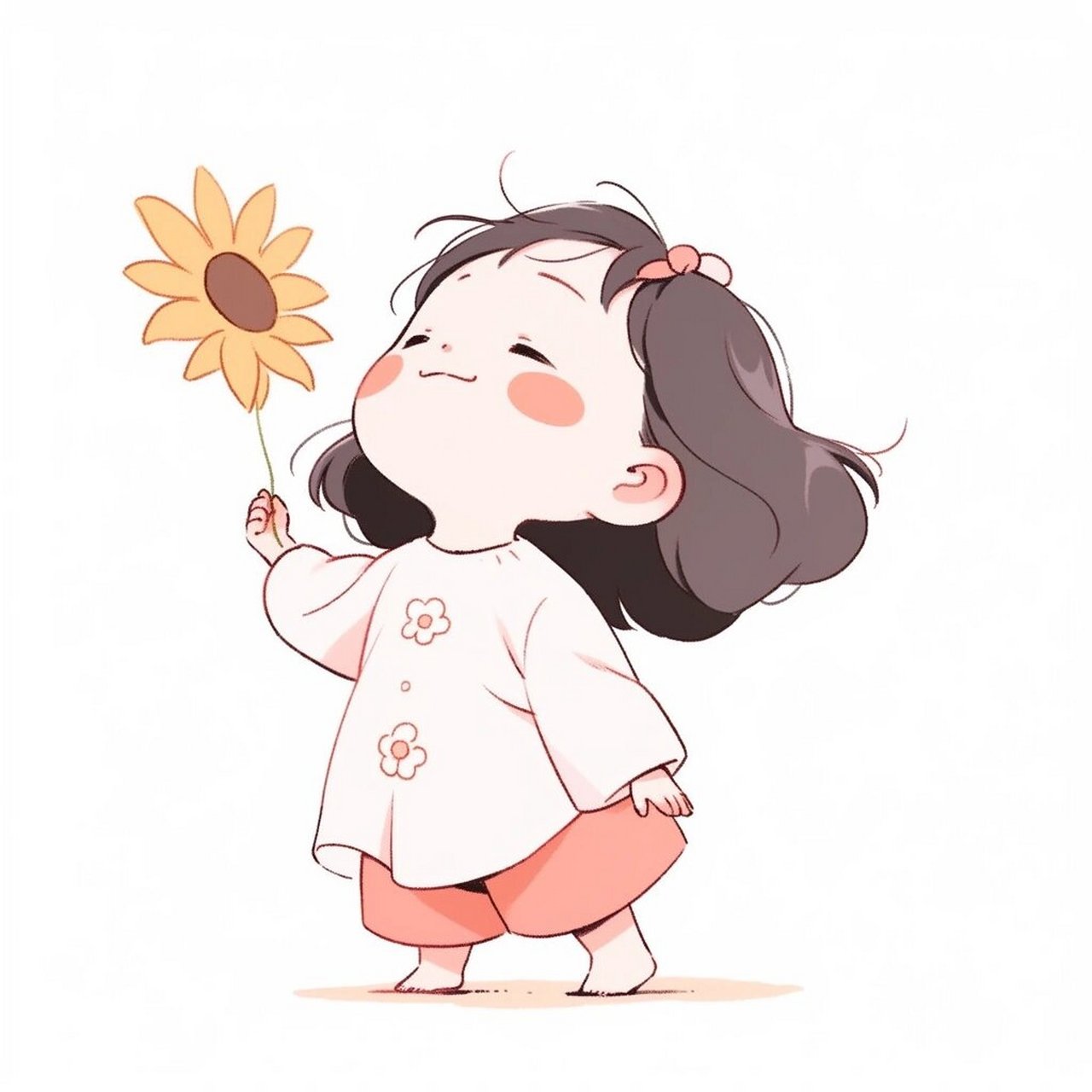 向日葵女孩头像