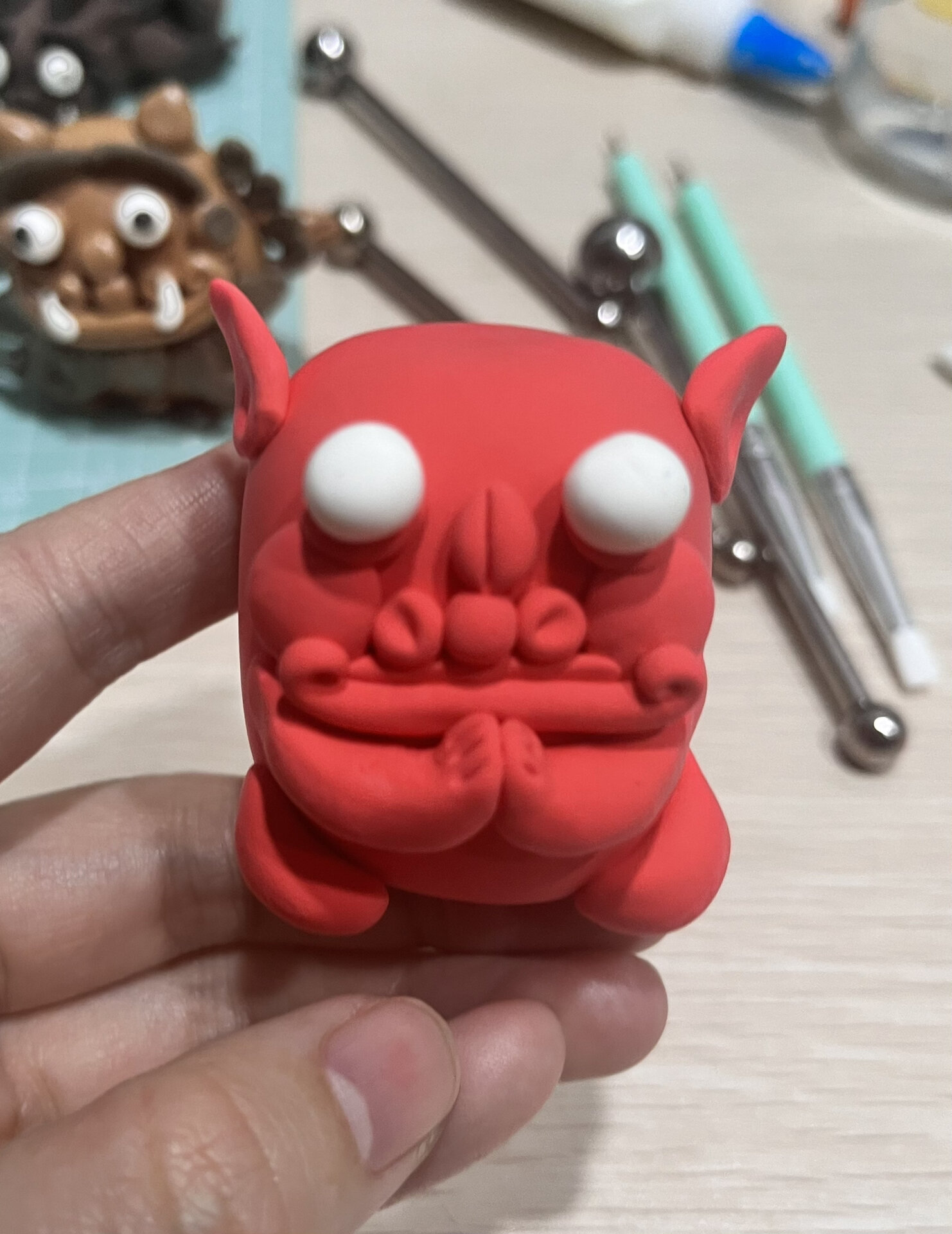 黏土神兽步骤