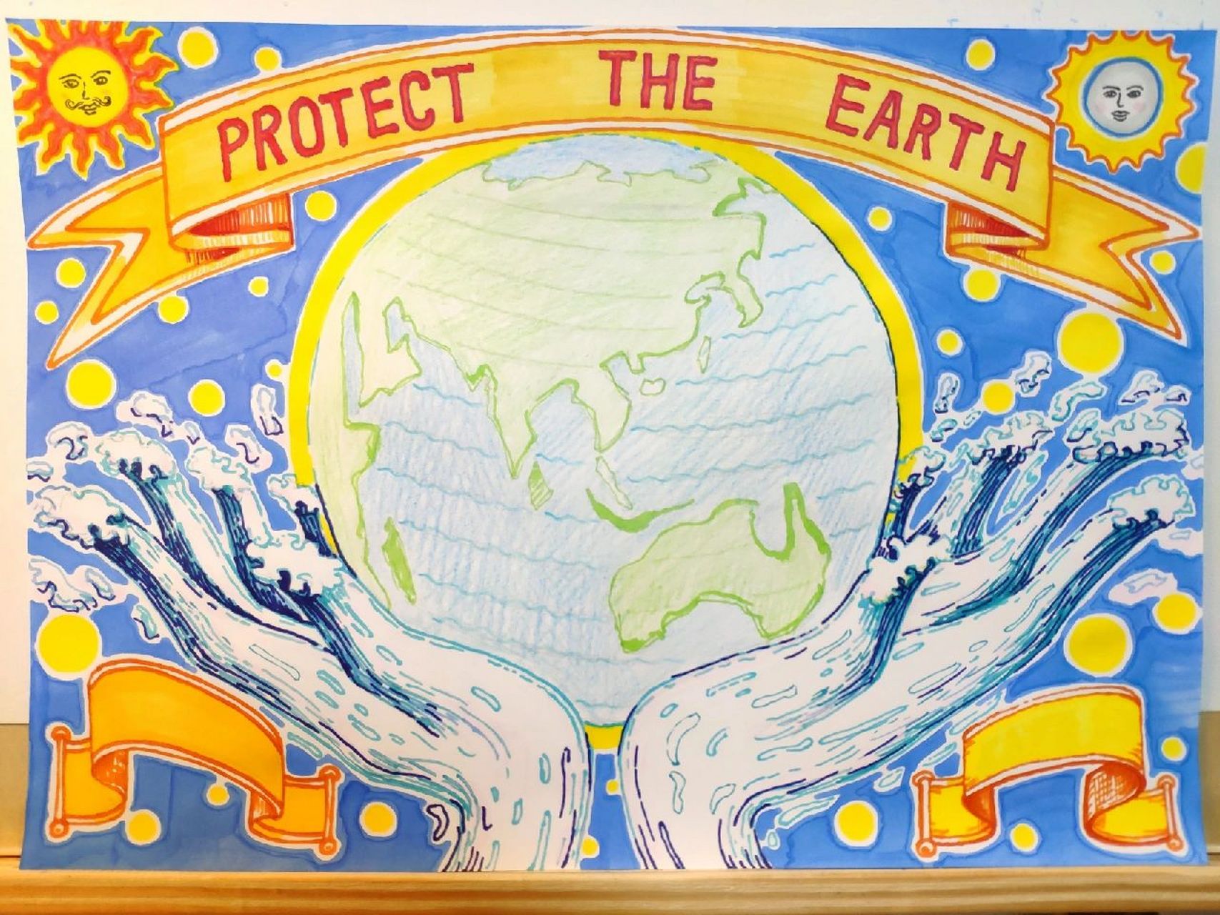 保护地球海报英语图片