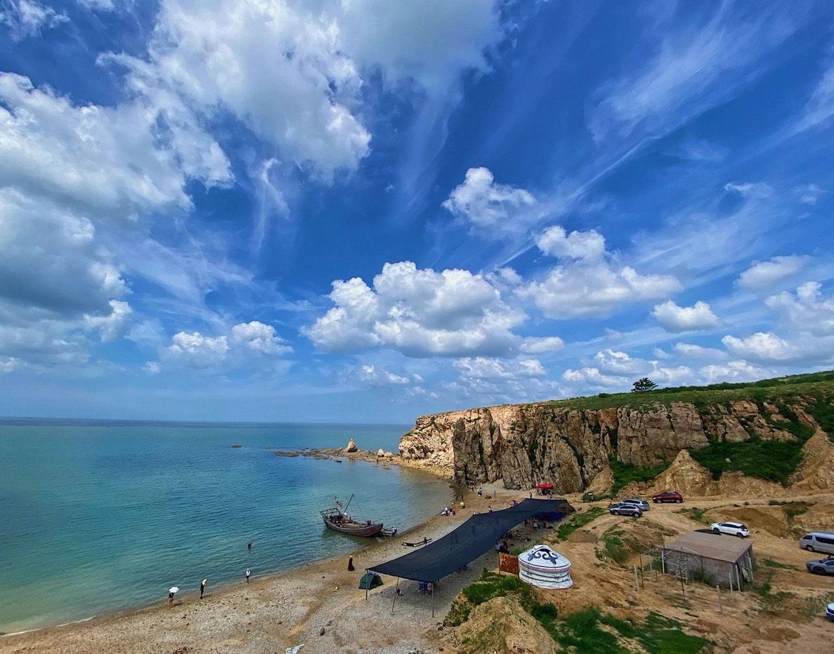 大连瓦房店长兴岛游玩 两天游大连长兴岛,第一站我们去了排石景观