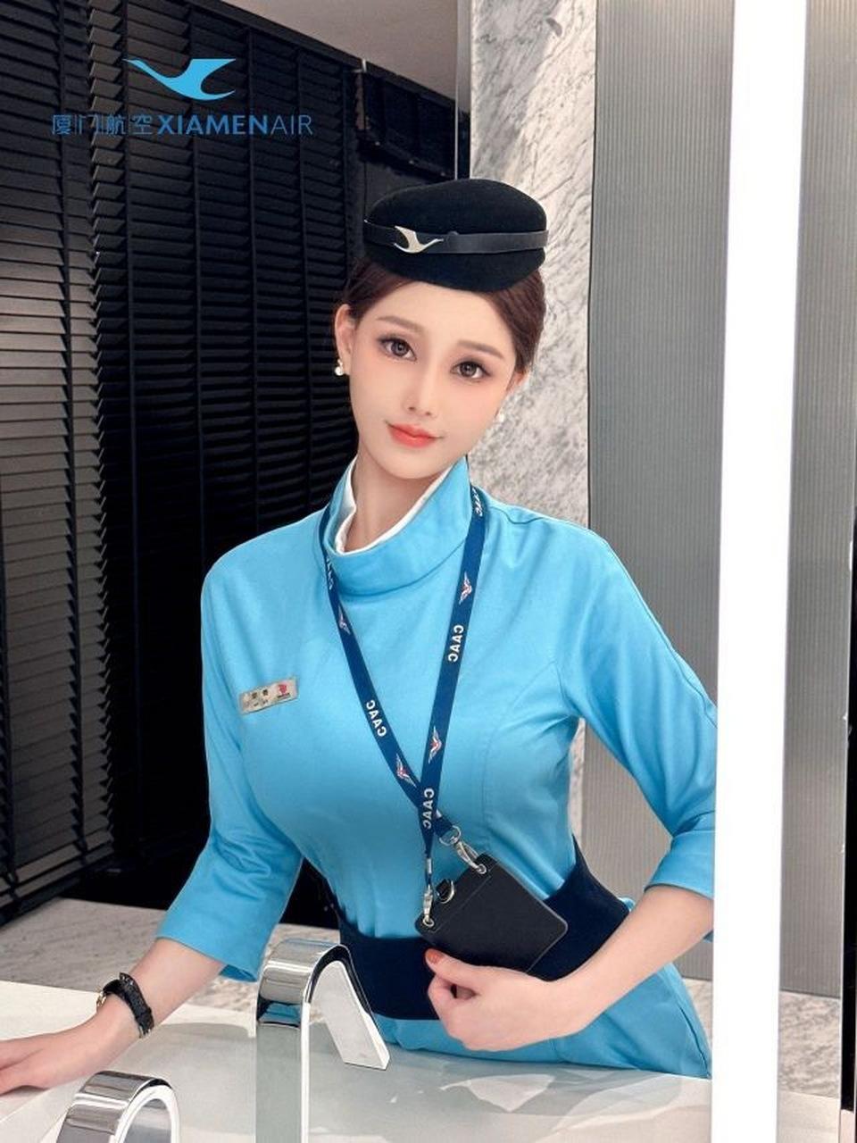 厦航空姐 妆容图片