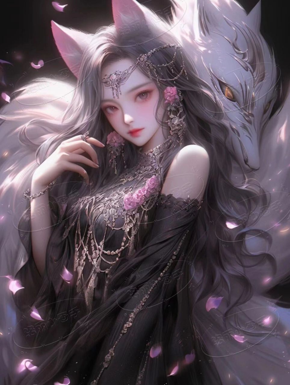 九尾仙狐高清壁纸 可做头像 转自