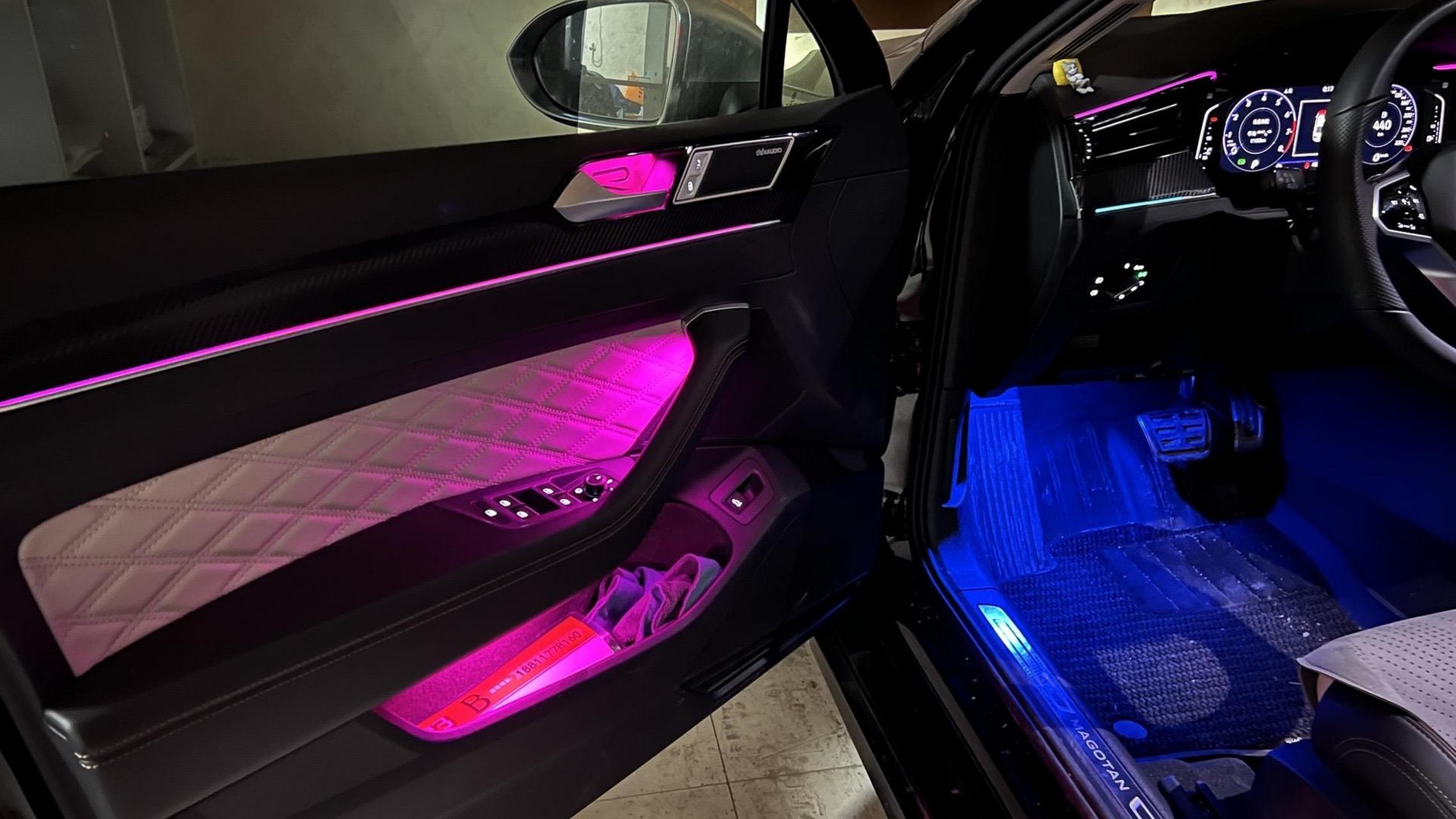 迈腾满配氛围灯.原厂30色呼吸渐变氛围灯