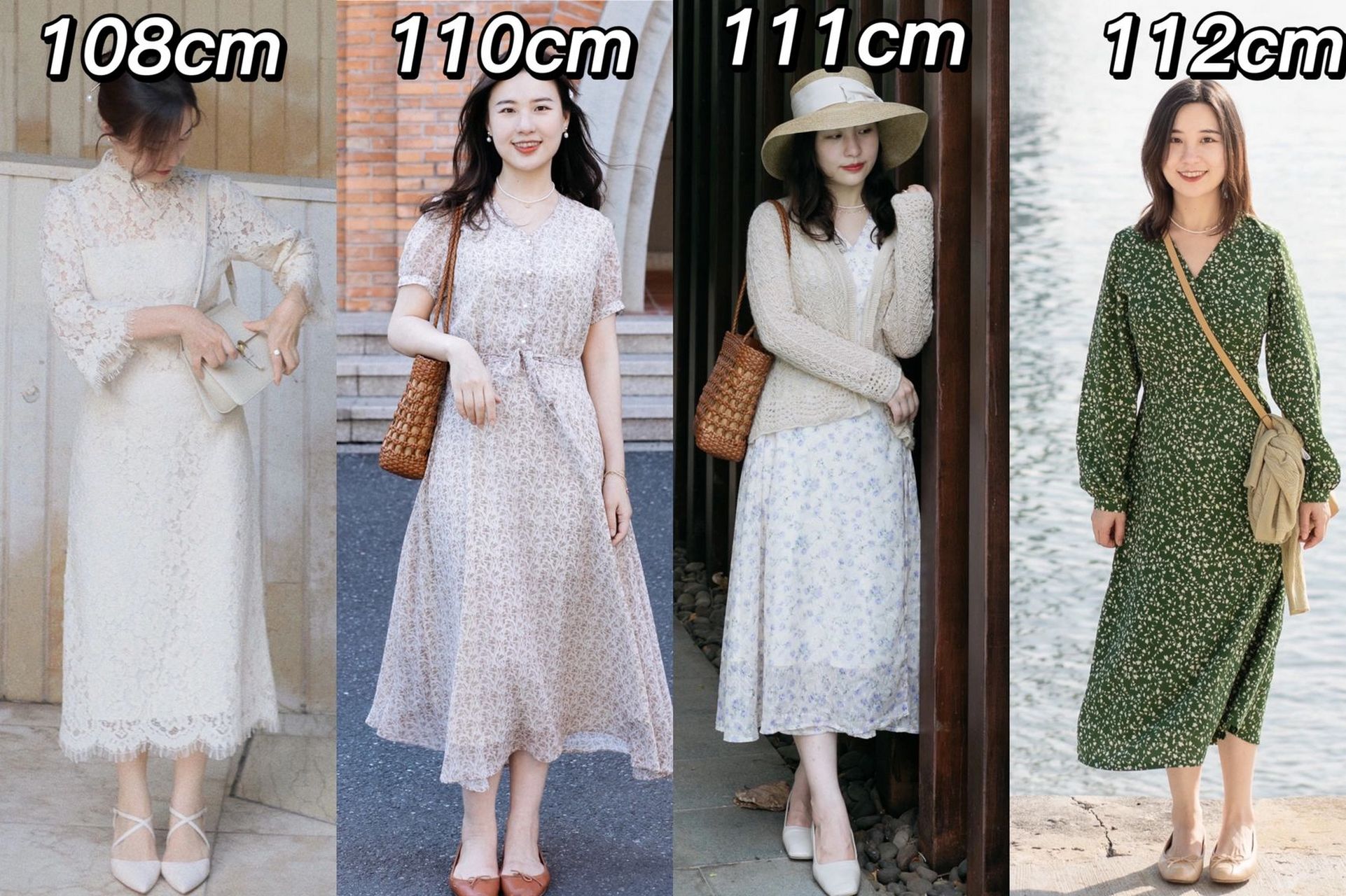 157 小个子梨形|连衣裙裙长真人参考来啦!