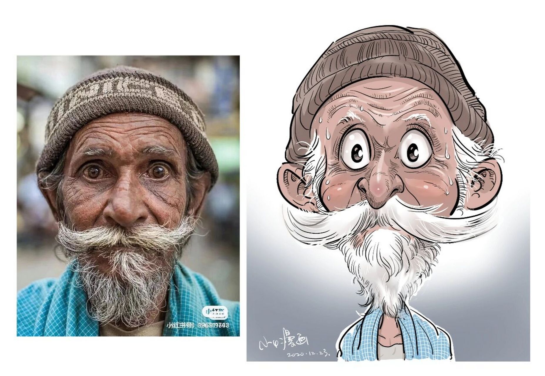 漫画肖像一幅 #小4漫画# #原创漫画# #漫画肖像