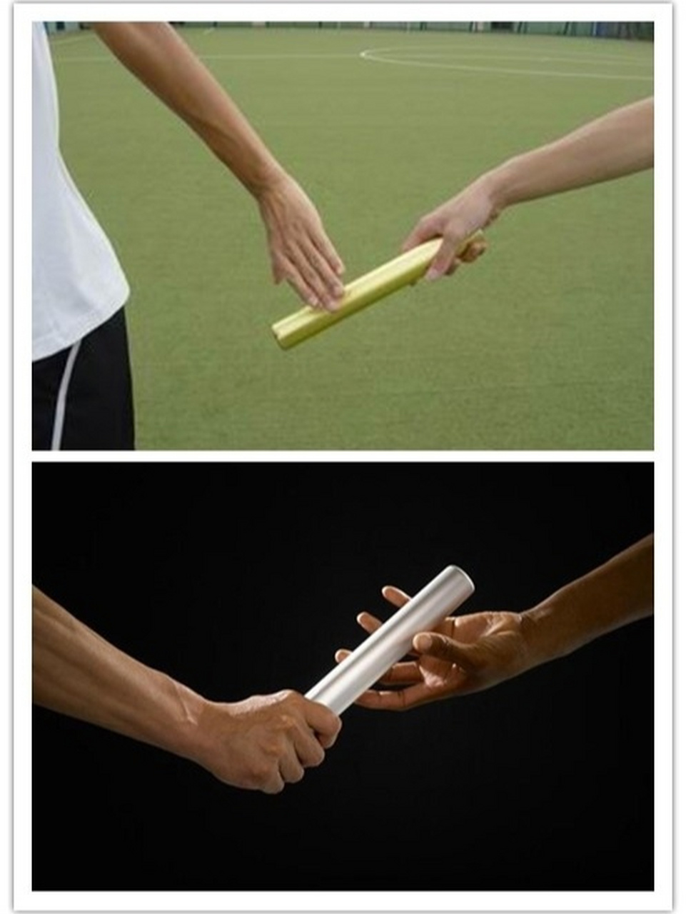 田径|上挑式与下压式传接棒的动作要领 上挑式与下压式传接棒的动作