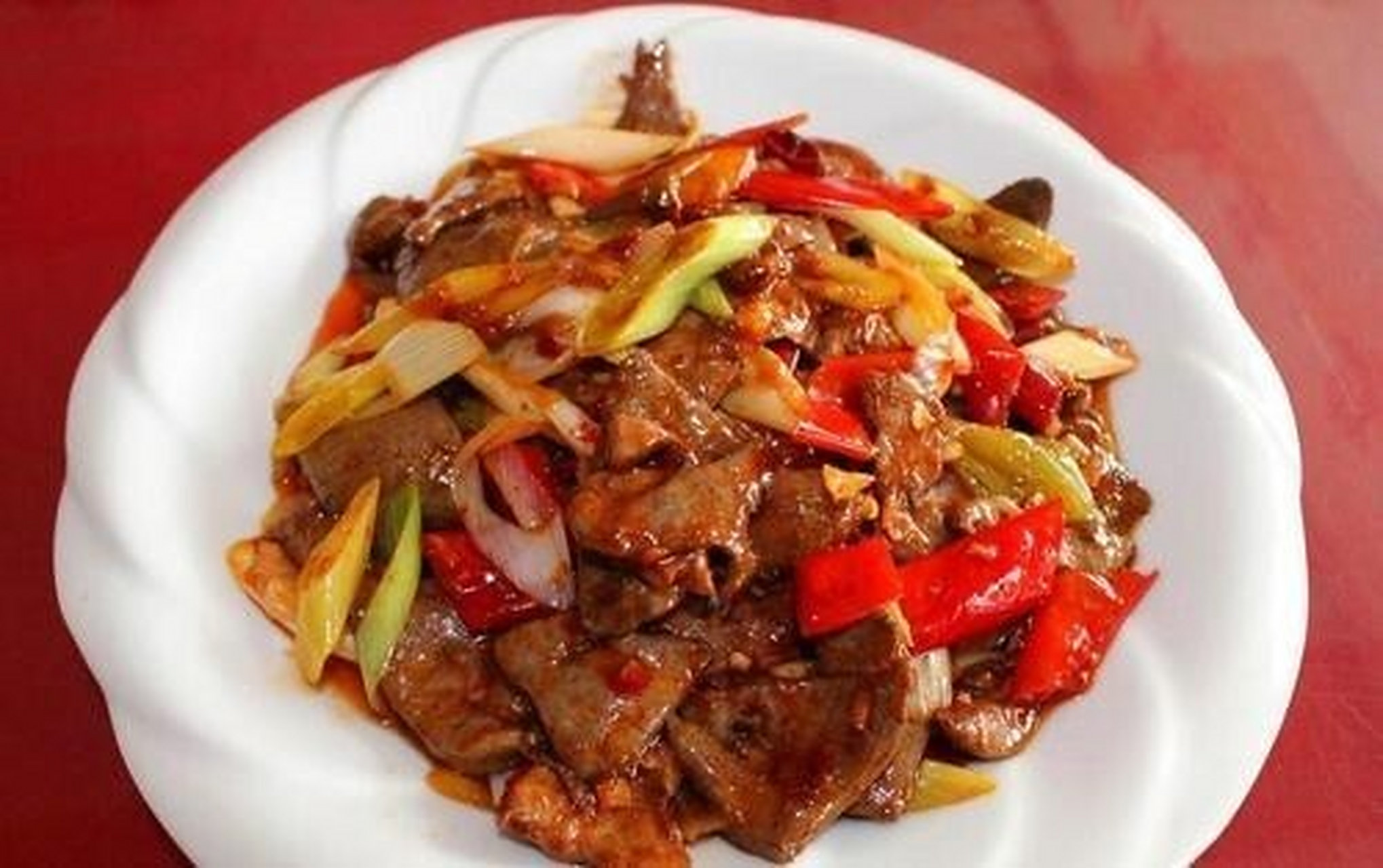 教你营养解馋的爆炒羊肝,保证让你吃1次,再也忘不掉,特香!