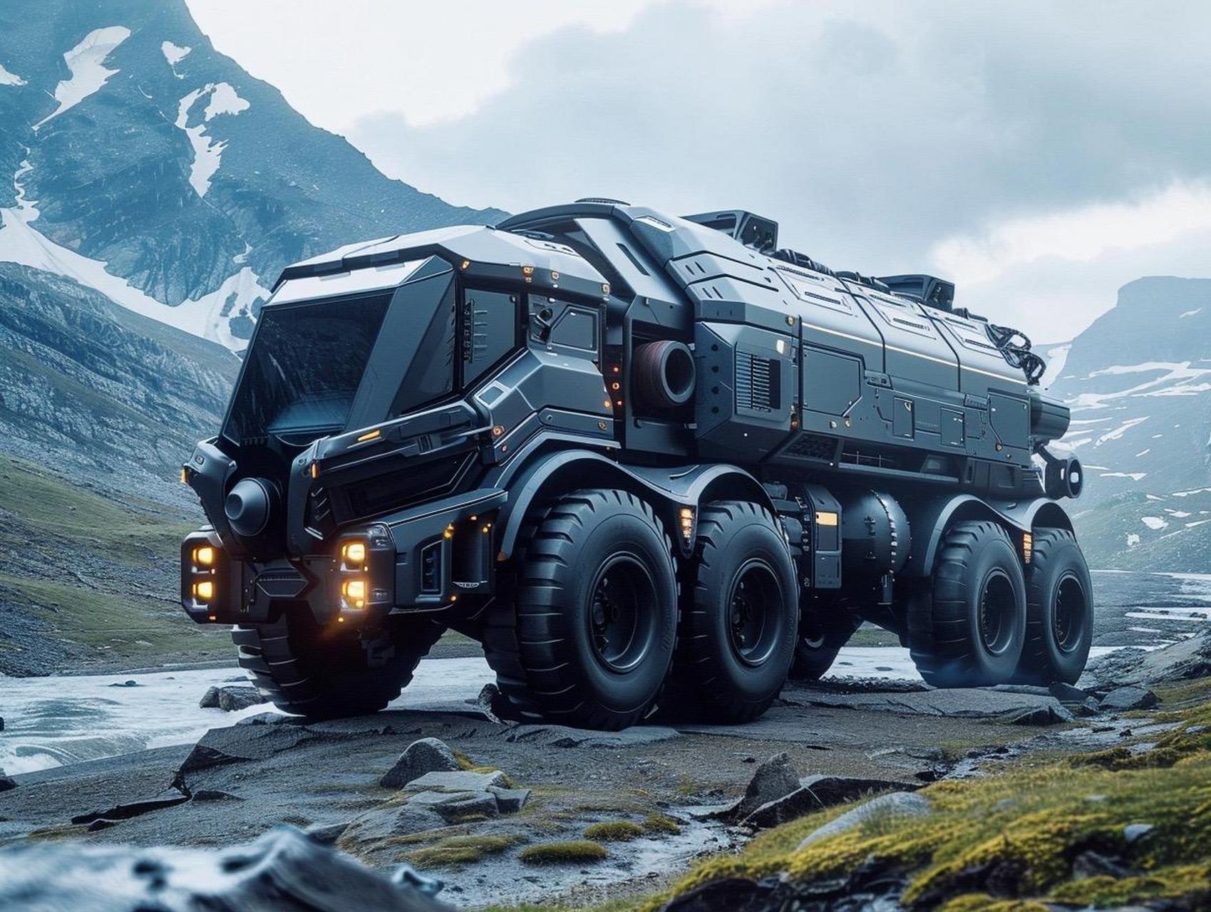 未来重卡越野房车.硬派越野 房车 越野房车 炫酷重卡房车,你要哪一台?