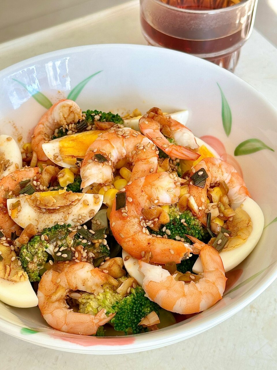 92菜谱:凉拌虾仁西兰花 986993 西兰花200克,大虾8只,鸡蛋3个