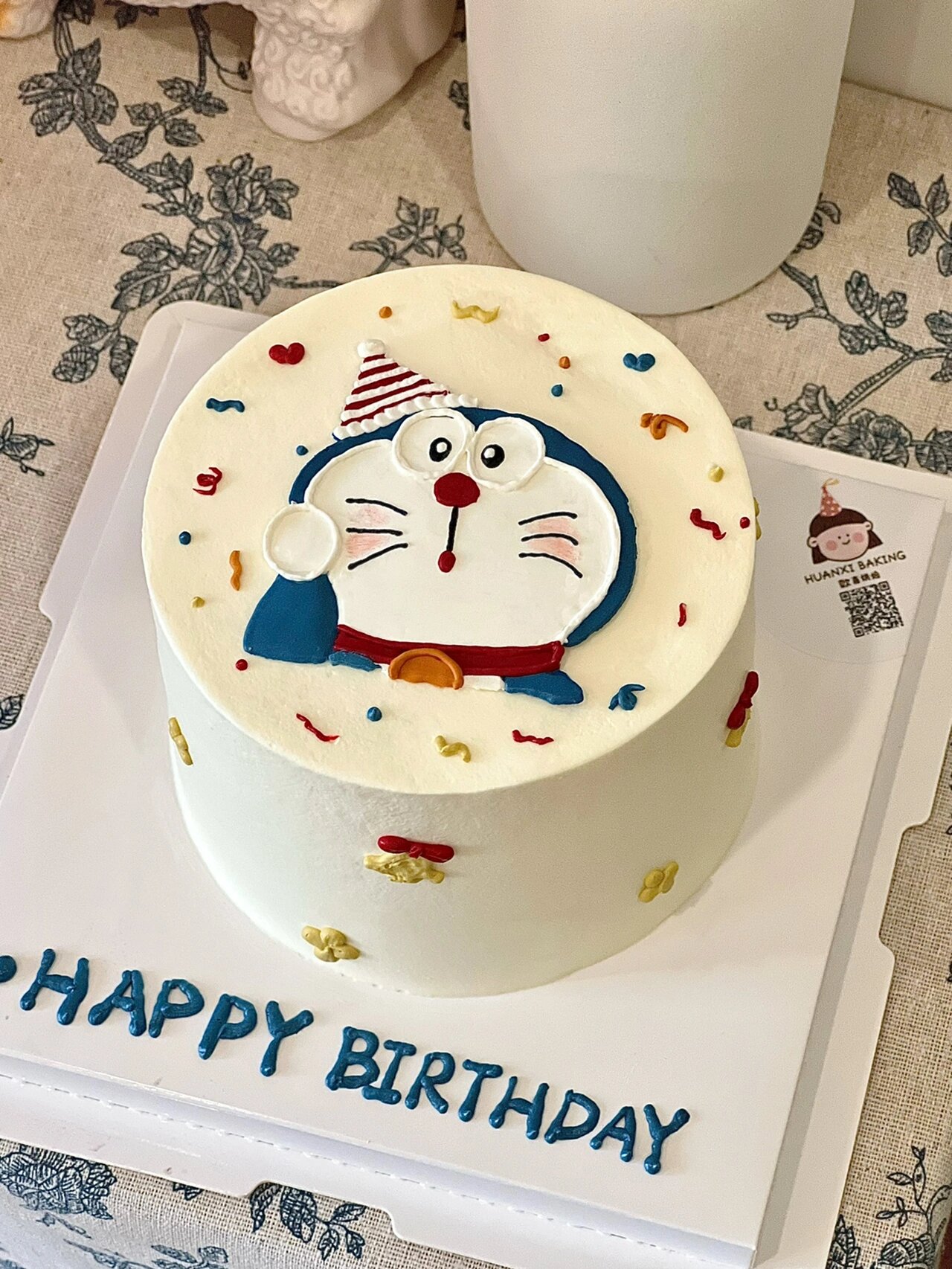 哆啦a梦手绘蛋糕