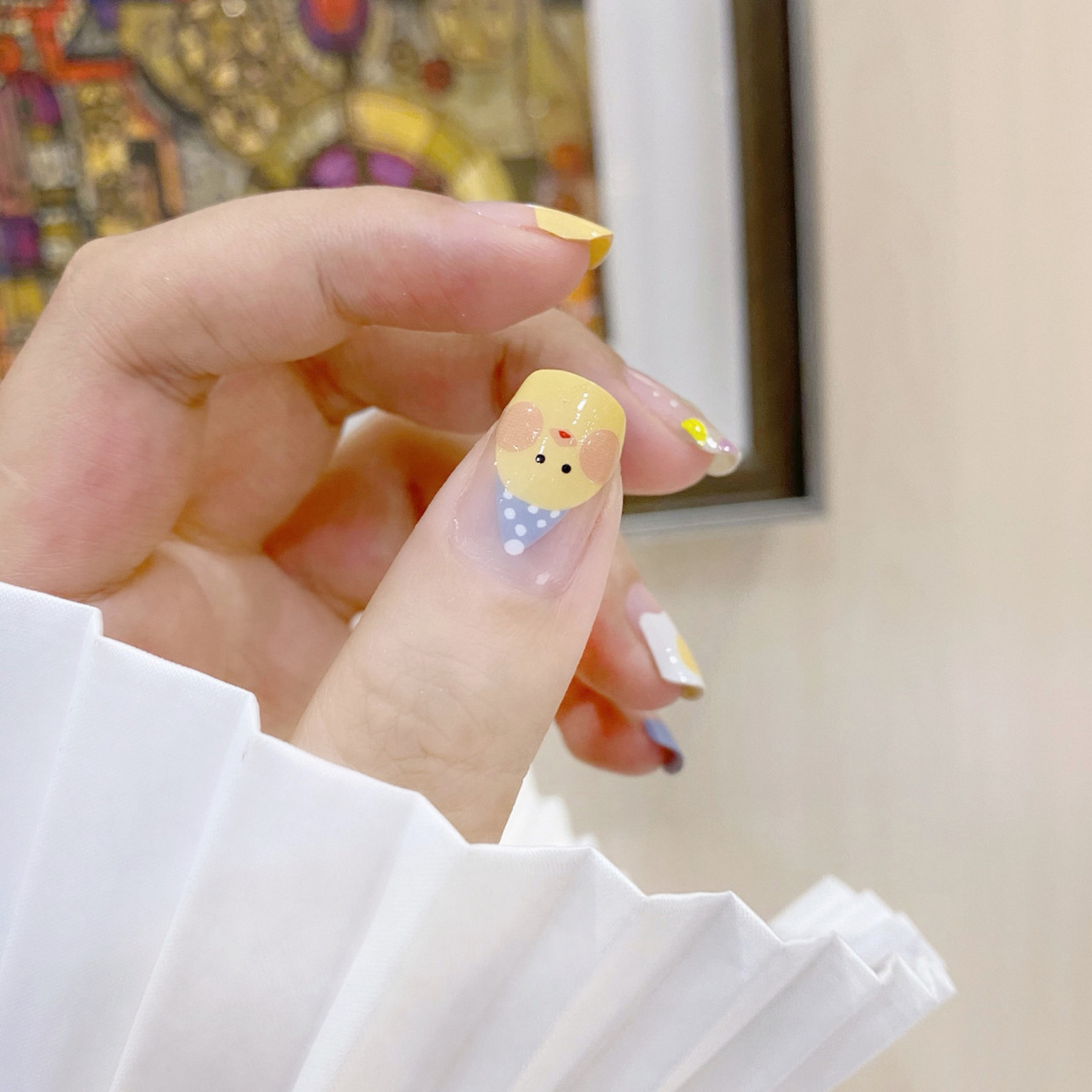 夏日清新小可爱99玻尿酸鸭卡通主题美甲93 夏日清新小可爱99
