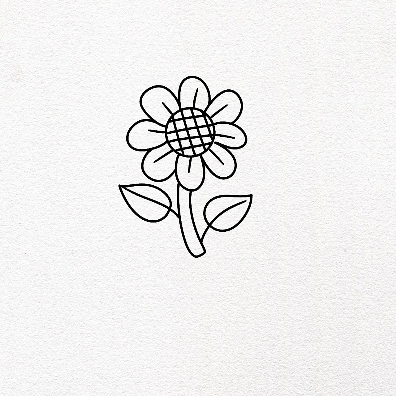 适合幼儿园小朋友绘画的花朵简笔画 适合幼儿园小朋友绘画的花朵简笔