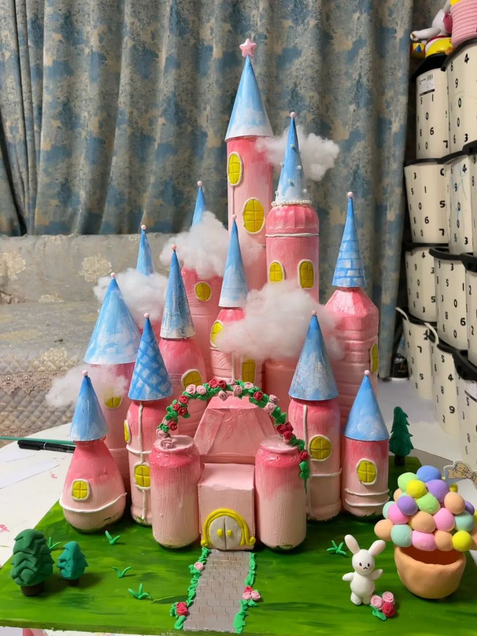 儿童手工制作城堡简单图片