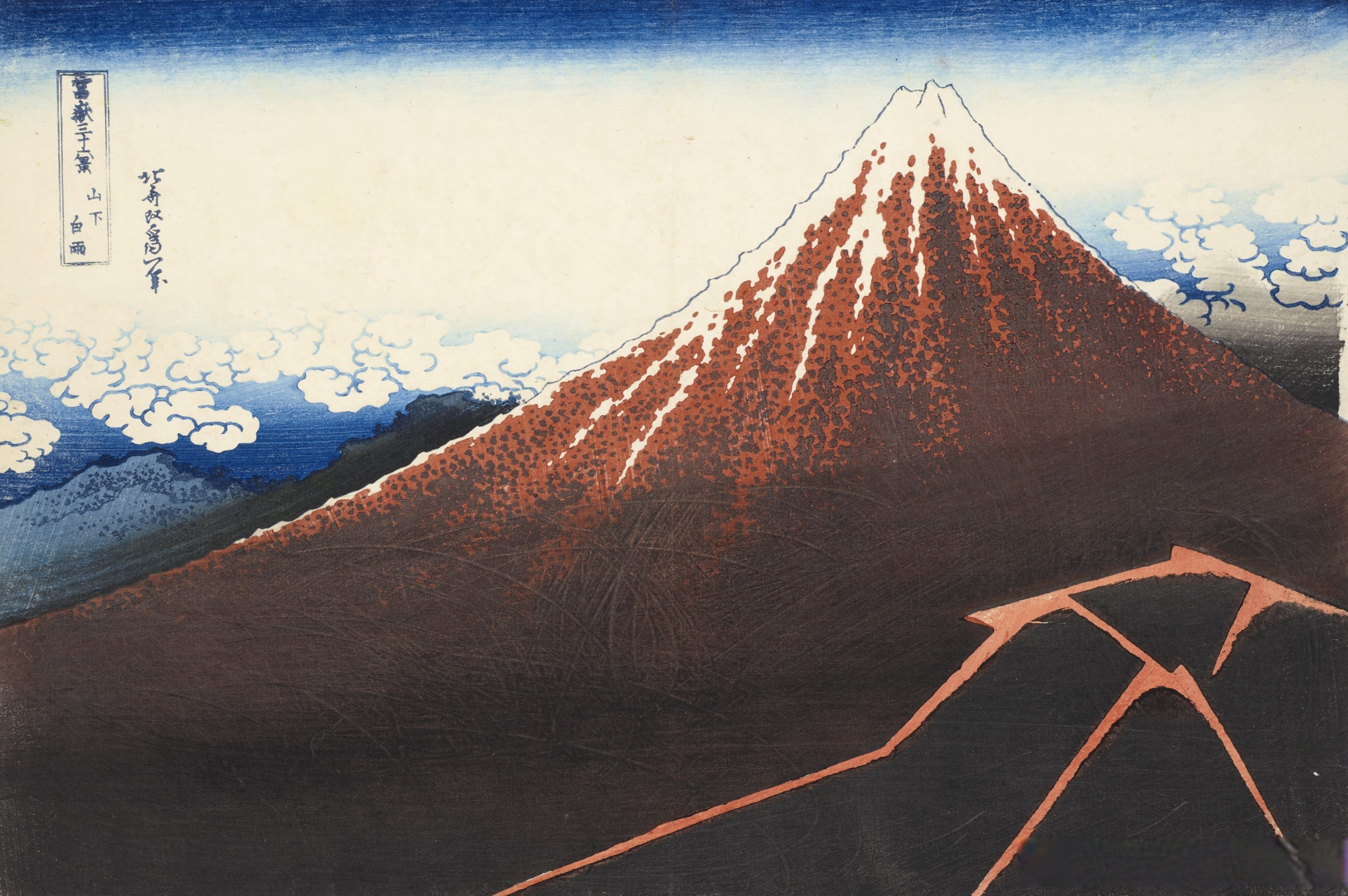 日本画家葛饰北斋绘画作品
