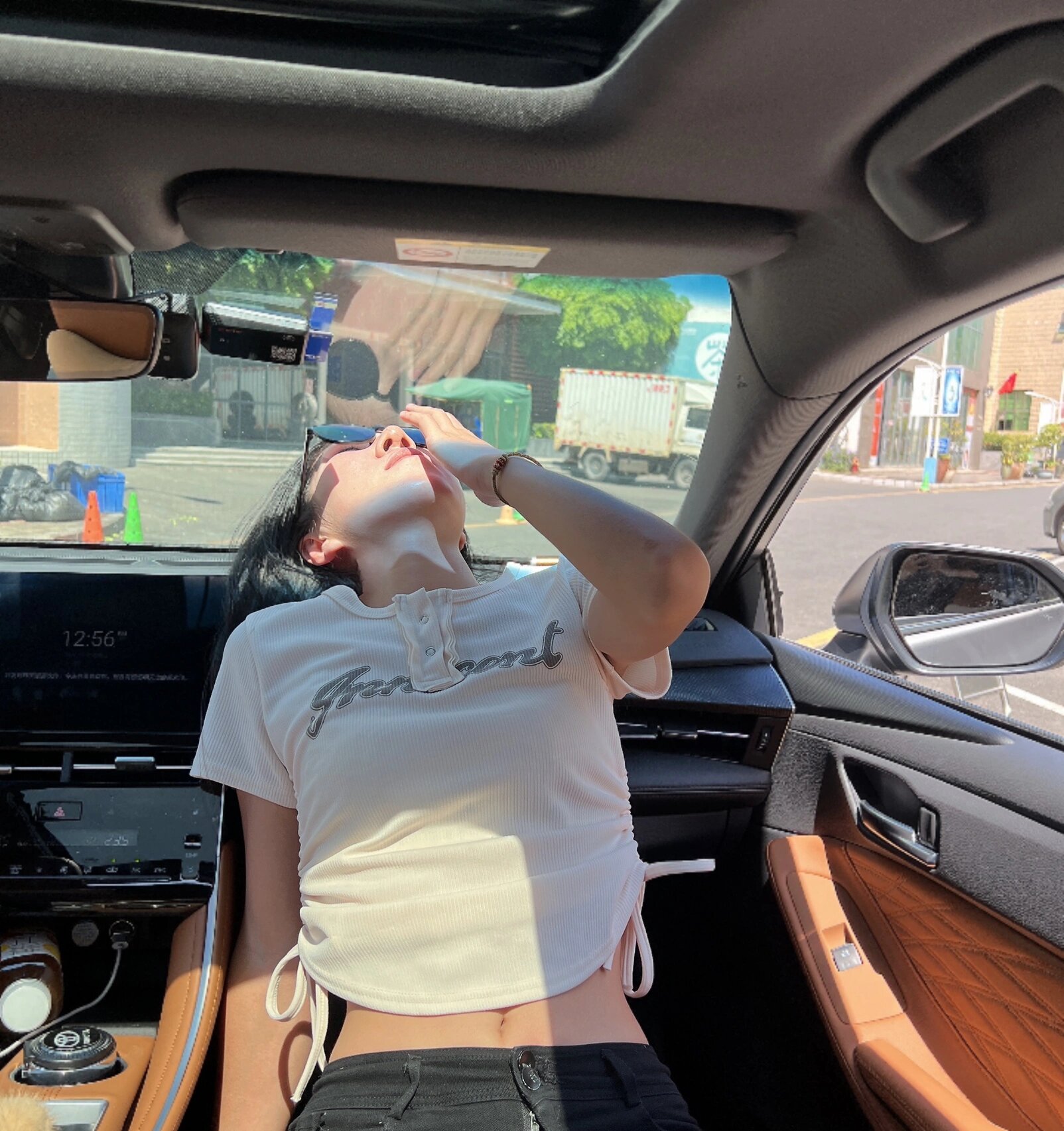 阳光下78/车窗,车内拍照姿势