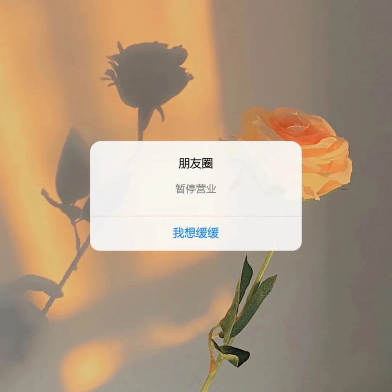 朋友圈暂停营业 背景图