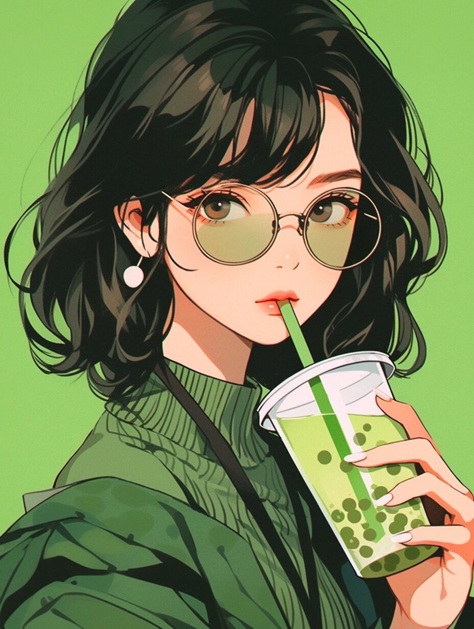 女生头像 | 纯色多巴胺