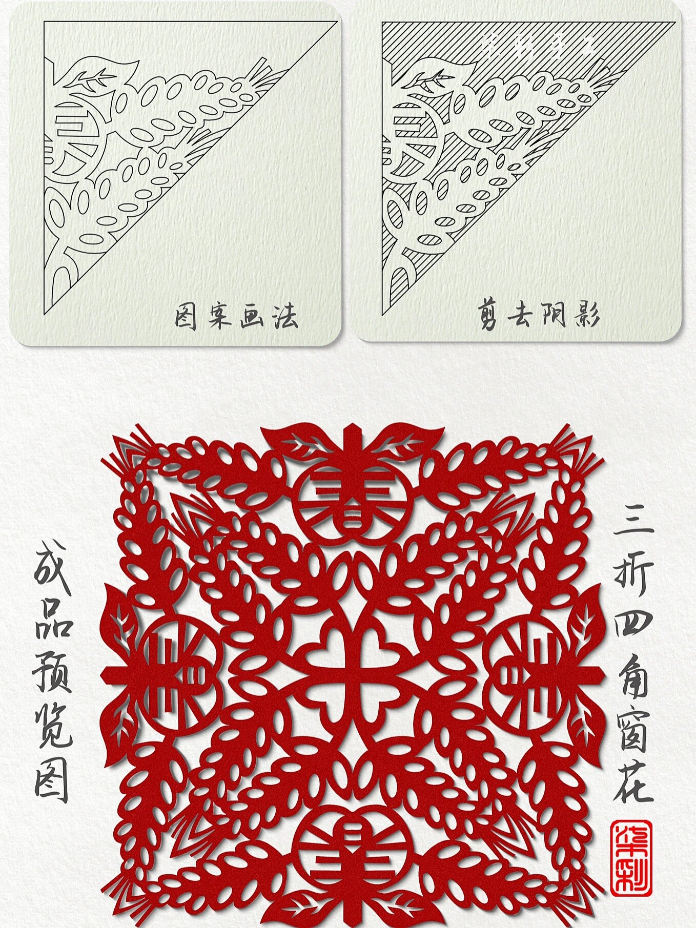 新年窗花剪纸教程