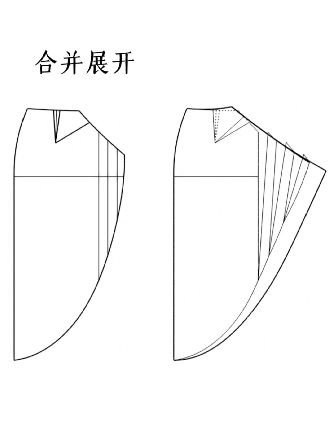 半身裙基本款结构制图图片