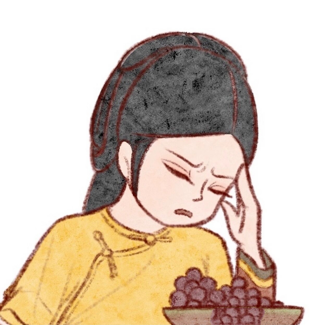 剪秋啊 本宫头好痛 工具:ipad pro apple pencil 类纸膜:益博思 软件