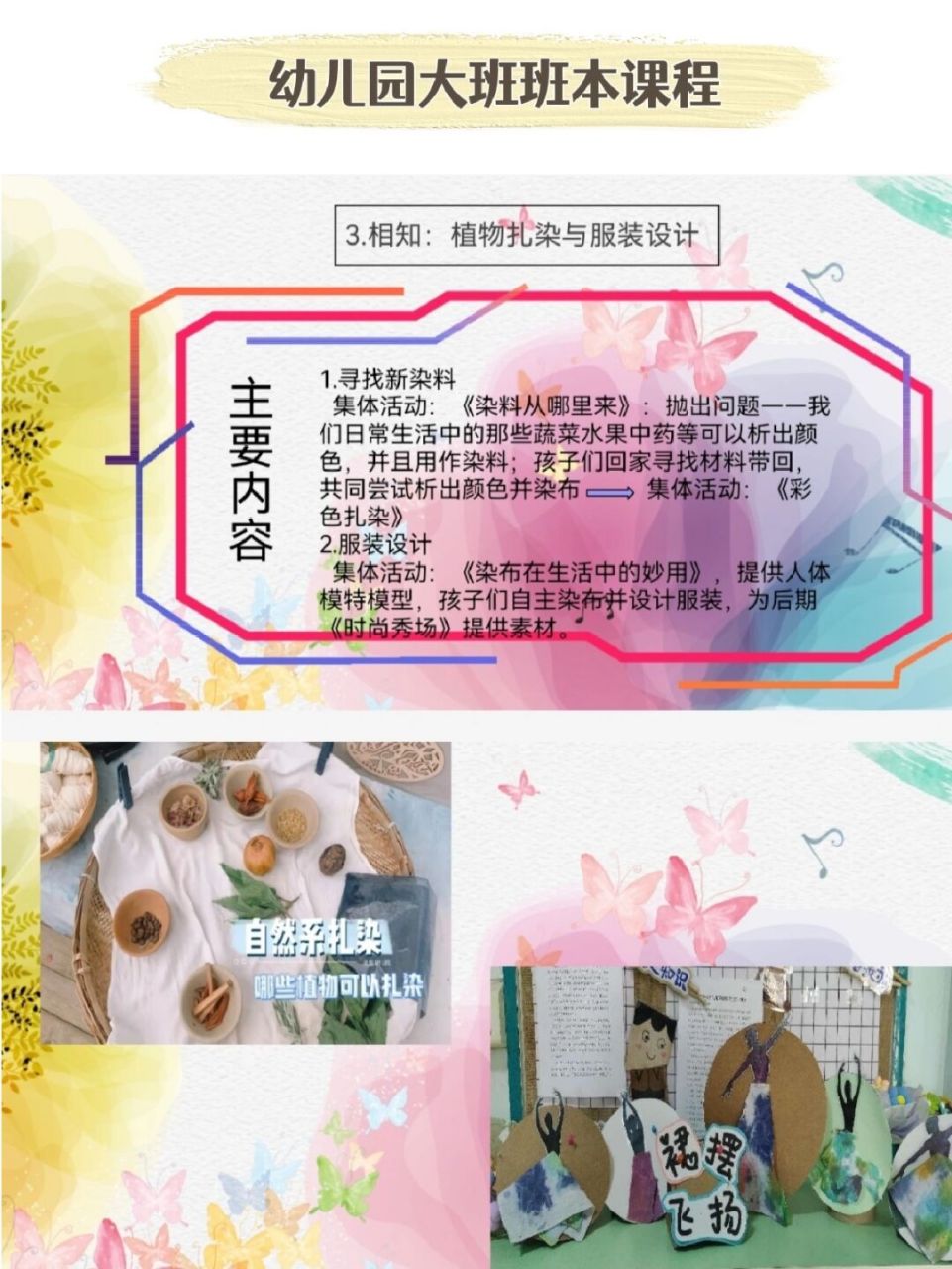 幼儿园班本课程:大班《邂逅扎染》ppt 活动主题:《邂逅扎染》 活动