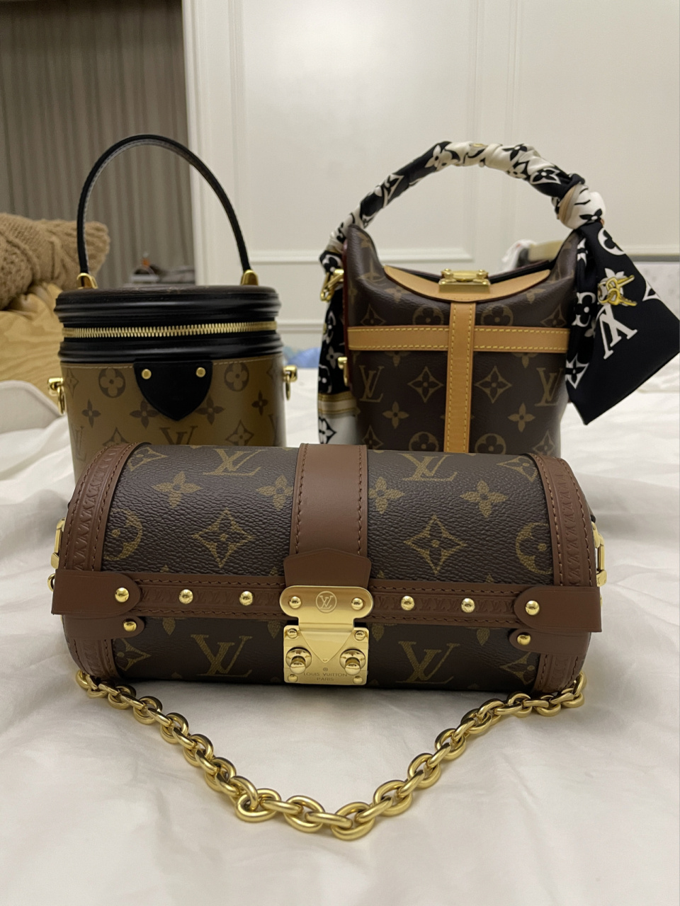 lv官网购入2021年新款巴比龙圆桶包 我在官网上买的,真的好快啊,17号