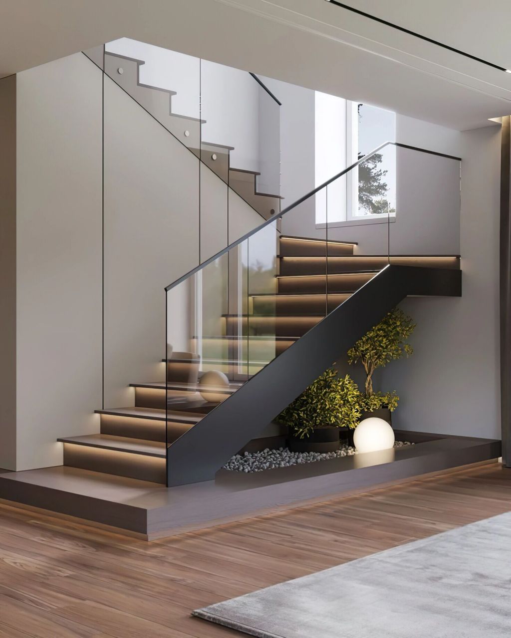 玻璃楼梯扶手制作与安装(室内篇) 常用玻璃护栏的分类如下: 全玻璃式