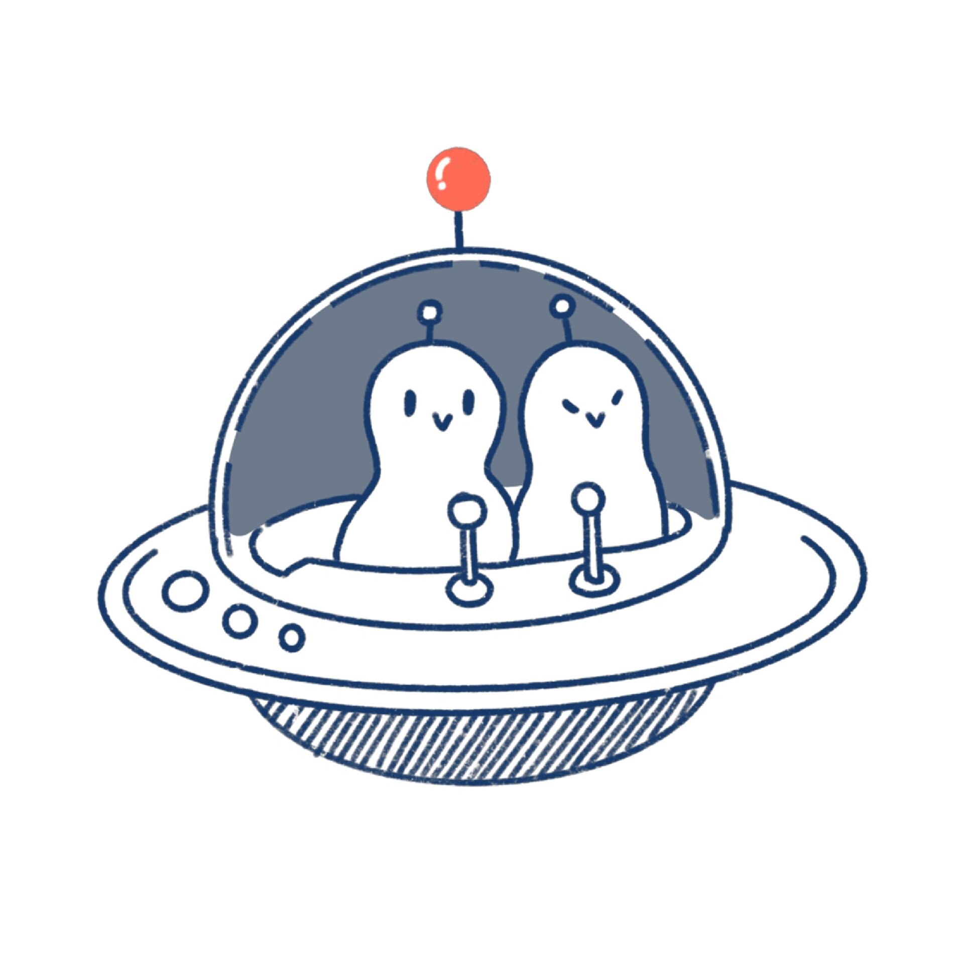 简笔|太空火箭宇宙飞船简笔画