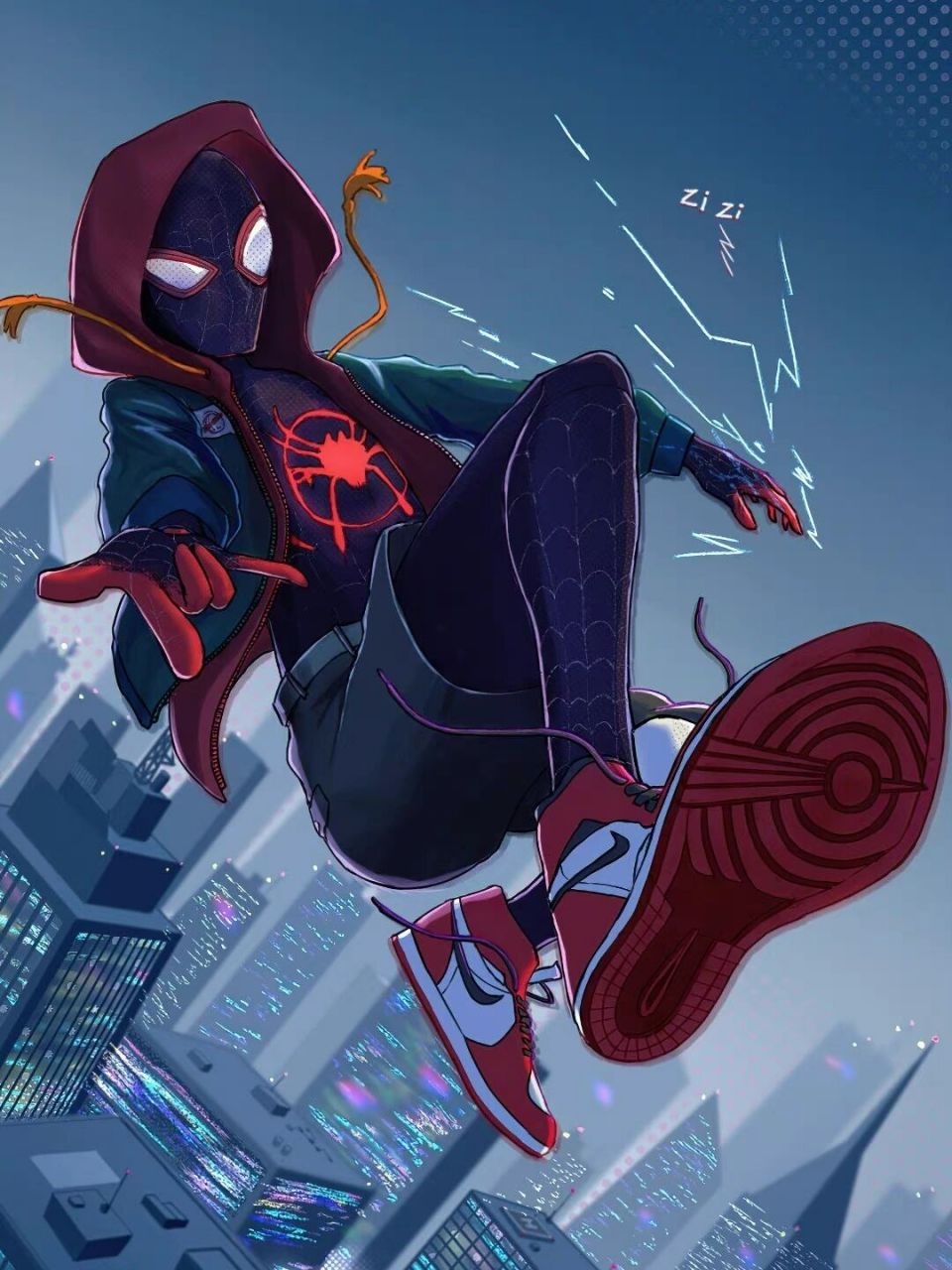 蜘蛛侠 平行宇宙 spider- man手机壁纸 新年快乐,大家都要平安喜乐呀