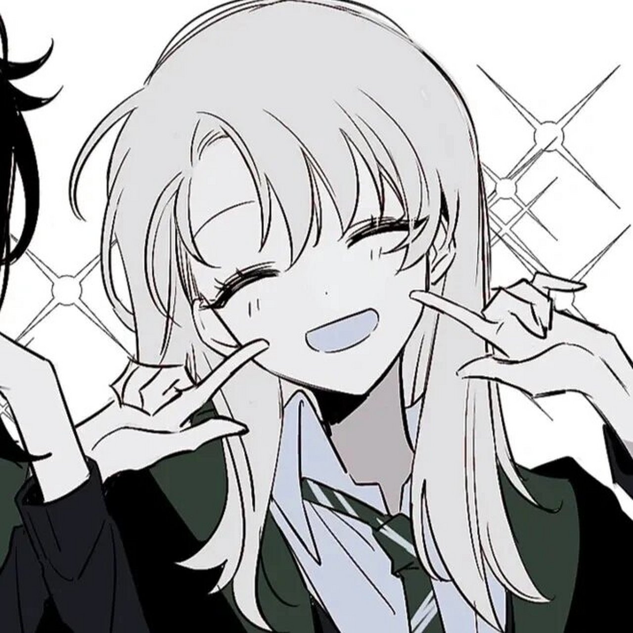 黑白闺蜜头像‖一起当甜酷女孩吖 有一种义气,叫做一起花钱一起没钱.