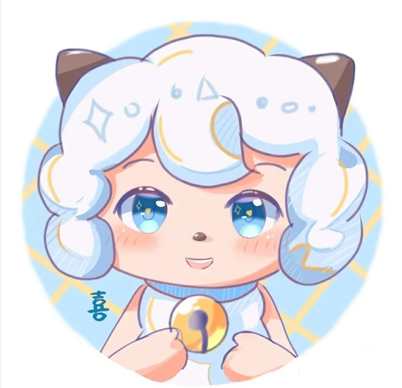 喜羊羊卡通头像 超可爱的喜羊羊图片,可以用来做头像,或者当壁纸