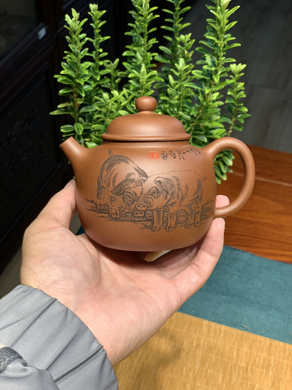 杨喜雨 十二生肖系列之"诸事顺意" 容量250cc#紫砂壶