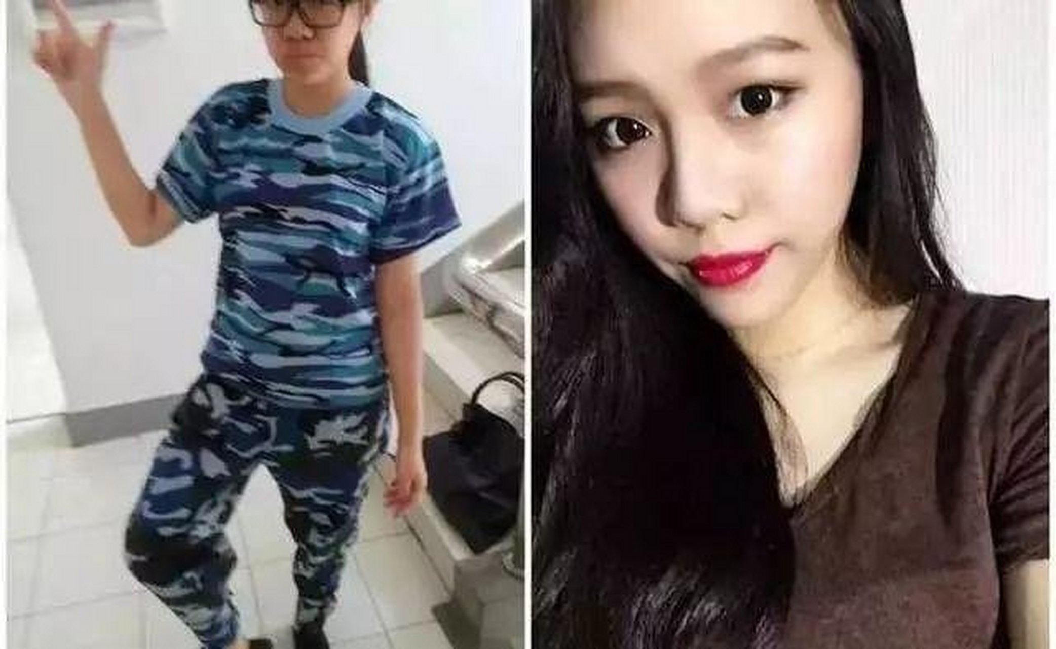 大学四年的变化有多大#大学是座美容院,晒出你大学四年前后对比照片.