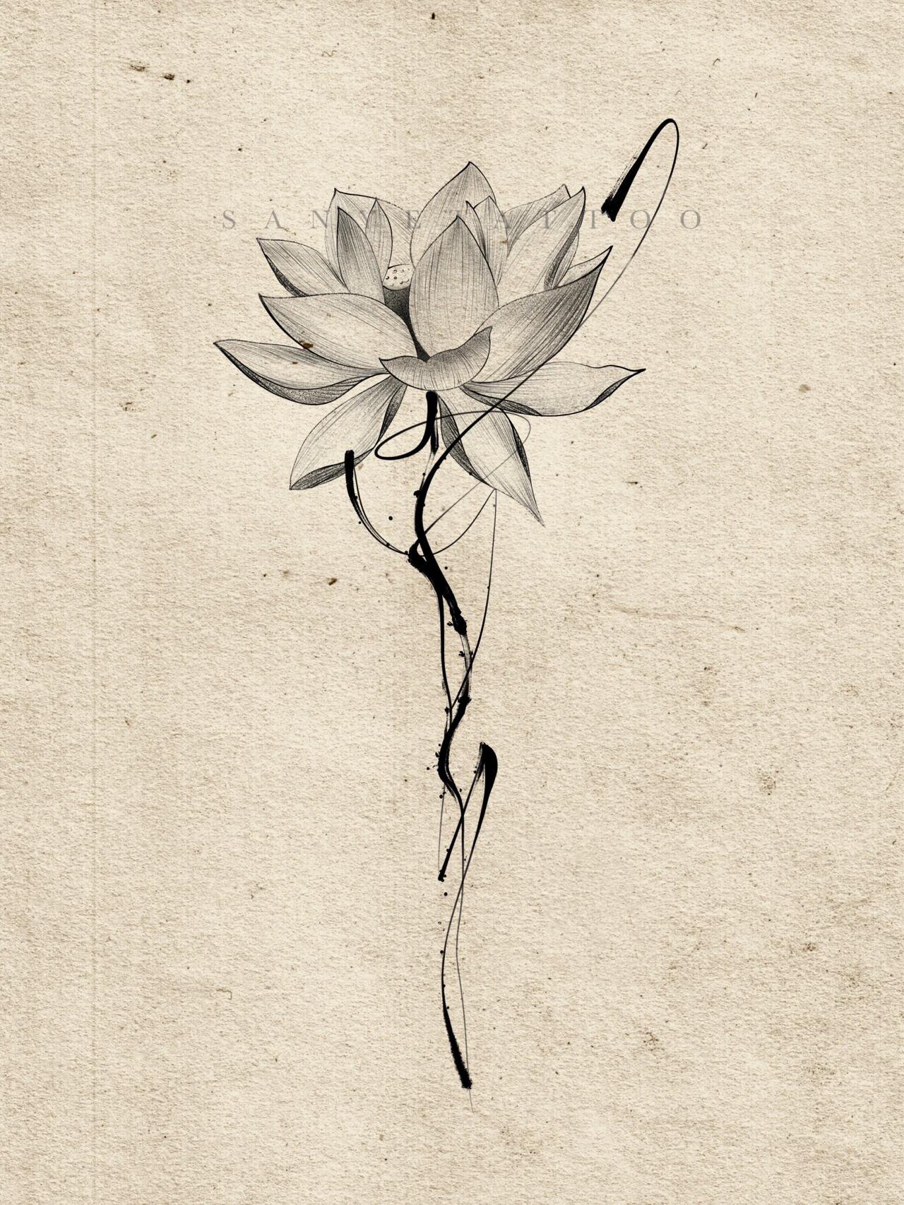 tattoo|莲花纹身|脊椎纹身|女生纹身
